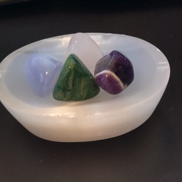 Selenite Oval Bowl