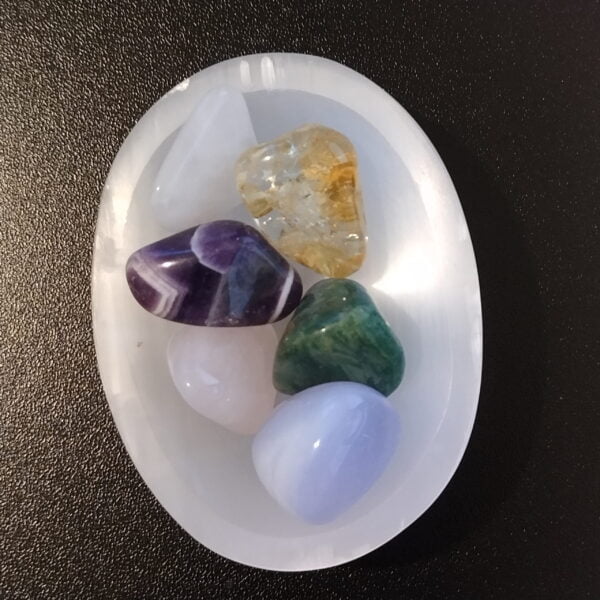 Selenite Oval Bowl