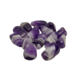 AMETHYST BANDED CRYSTAL TUMBLE STONE