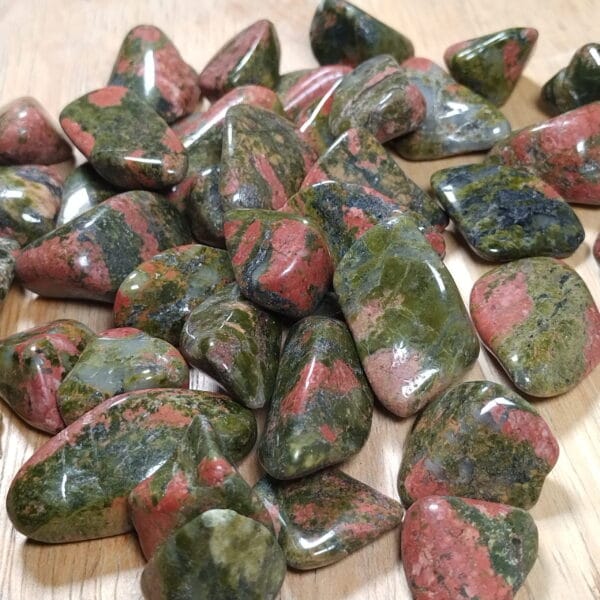 5 - 100 x Unakite Tumble Stone